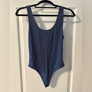 Navy VICI thong bodysuit